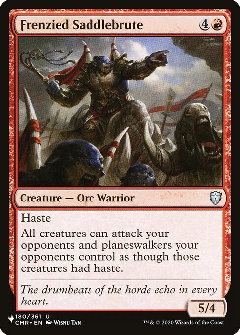 Haste
All creatures can attack your opponents and planeswalkers your opponents control as though those creatures had haste.
