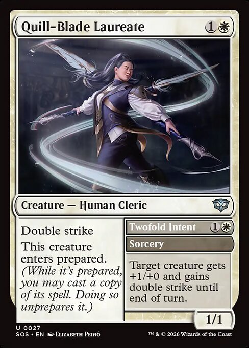 Quill-Blade Laureate // Twofold Intent (Foil)
