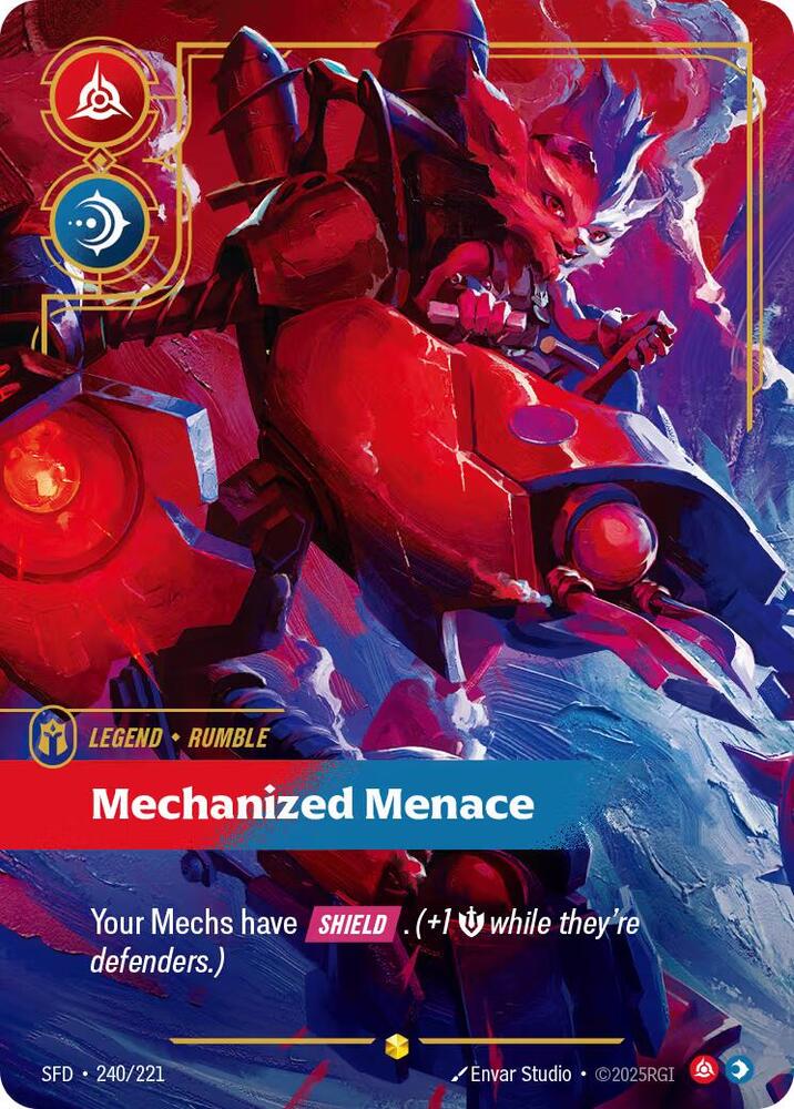 Rumble, Mechanized Menace (Overnumbered) (Foil)