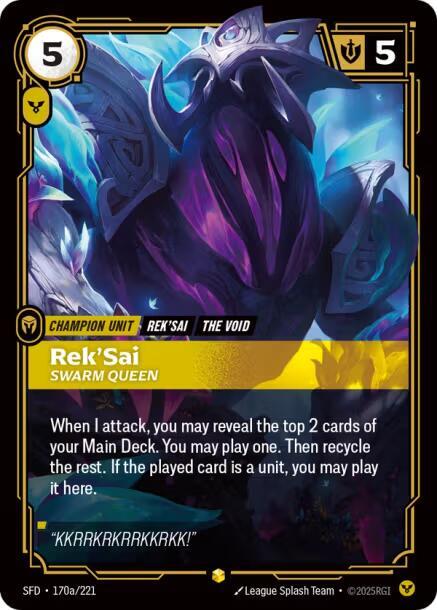 Rek'Sai, Swarm Queen (Alternate Art) (Foil)