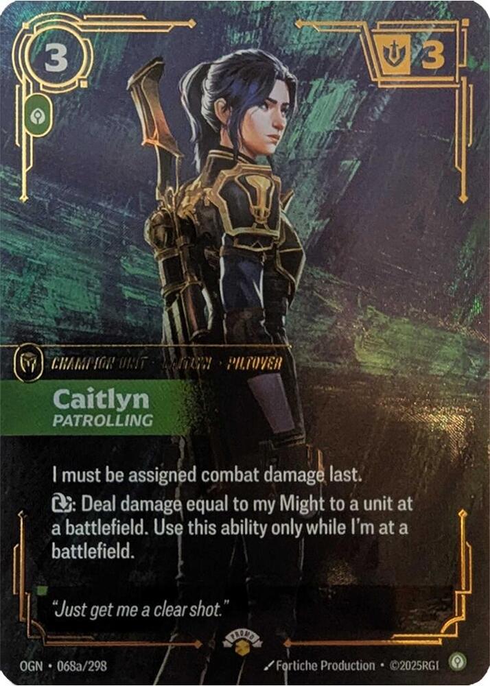 Caitlyn, Patrolling (Foil)