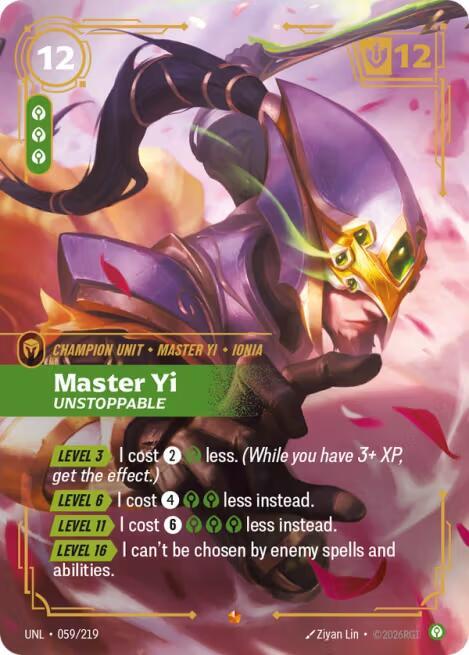 Master Yi, Unstoppable (Foil)