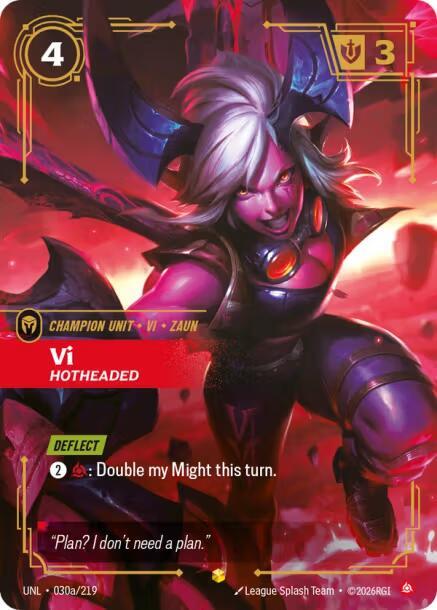 Vi, Hotheaded (Alternate Art) (Foil)