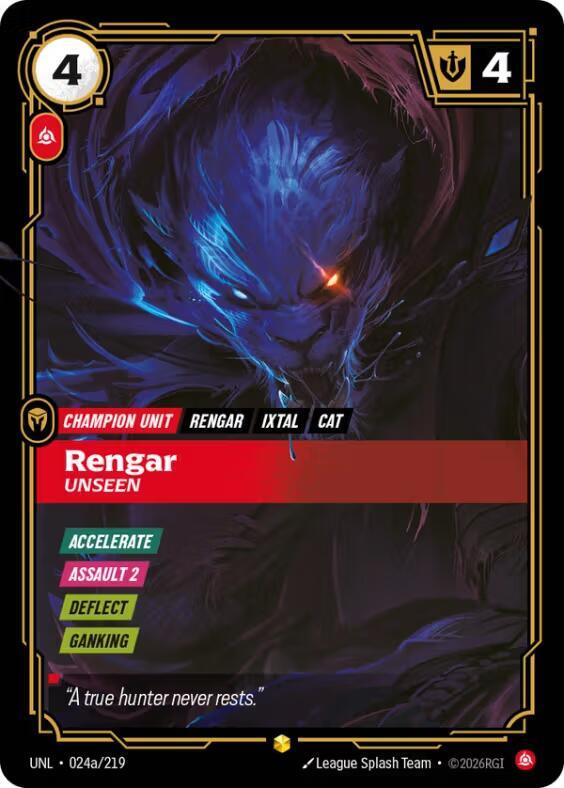 Rengar, Unseen (Alternate Art) (Foil)