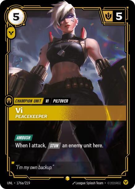 Vi, Peacekeeper (Alternate Art) (Foil)