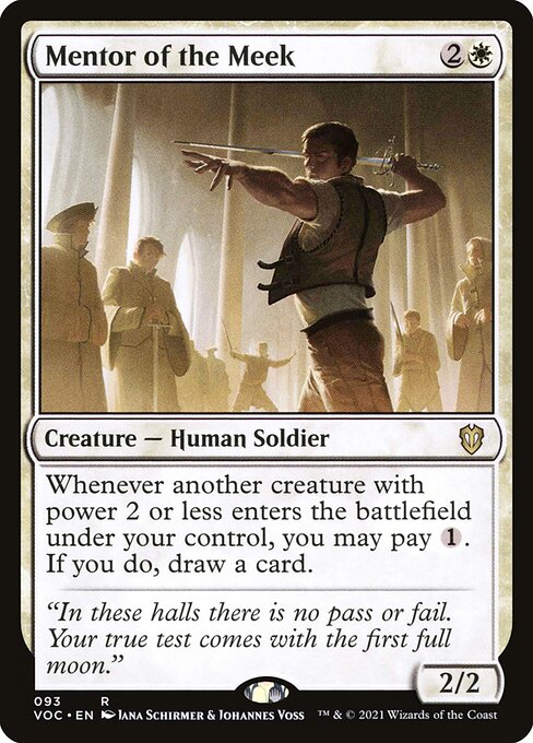 Whenever another creature with power 2 or less enters the battlefield under your control, you may pay {1}. If you do, draw a card.