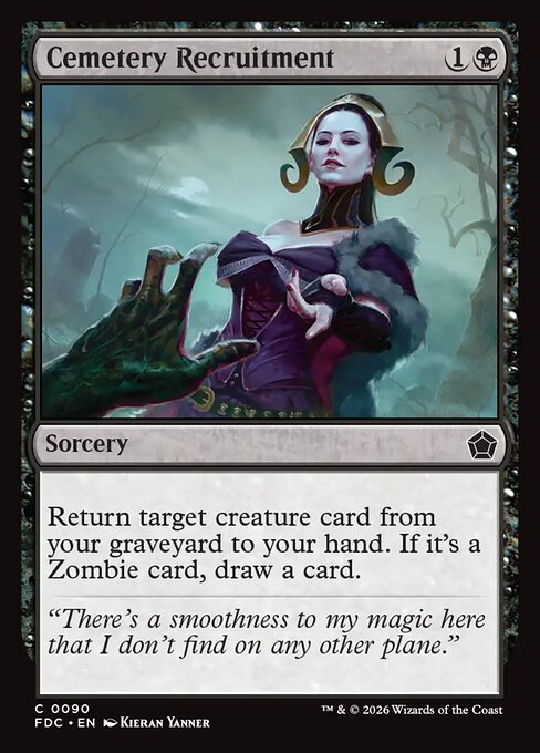 Cemetery Recruitment (Foil)