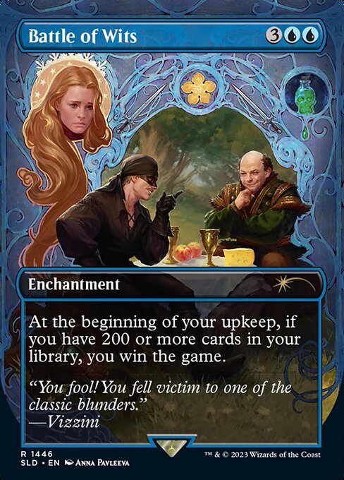 At the beginning of your upkeep, if you have 200 or more cards in your library, you win the game.