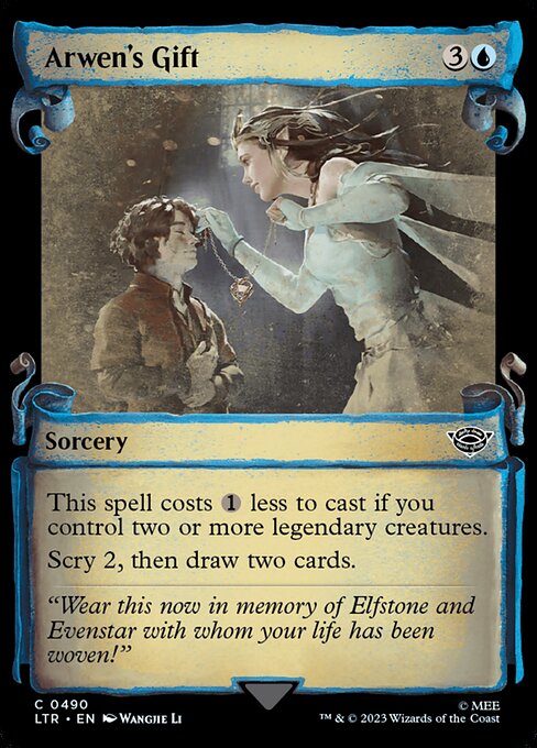 This spell costs {1} less to cast if you control two or more legendary creatures.
Scry 2, then draw two cards.