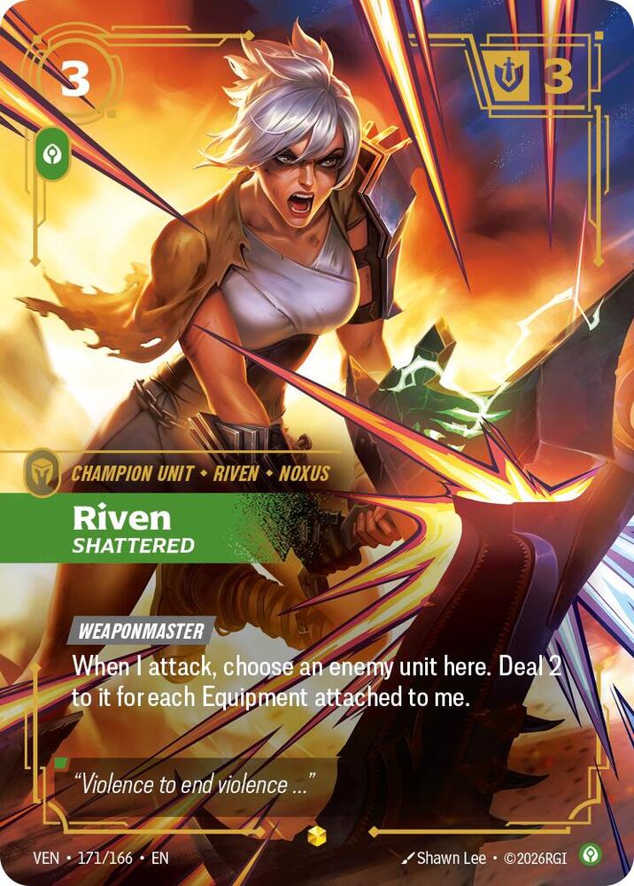 Riven, Shattered (Overnumbered) (Foil)