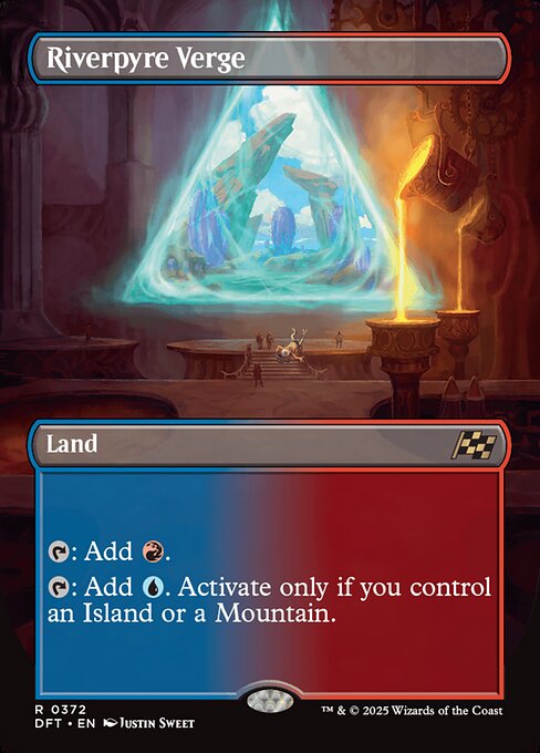 {T}: Add {R}.
{T}: Add {U}. Activate only if you control an Island or a Mountain.