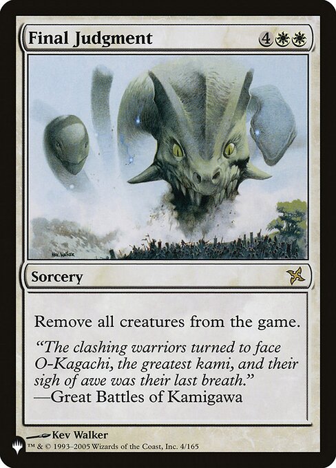 Exile all creatures.