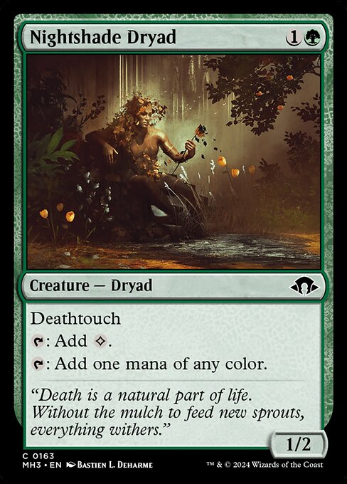 Deathtouch
{T}: Add {C}.
{T}: Add one mana of any color.