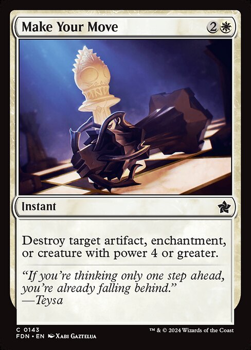Destroy target artifact, enchantment, or creature with power 4 or greater.