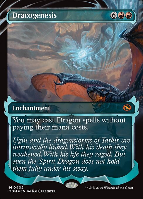 You may cast Dragon spells without paying their mana costs.