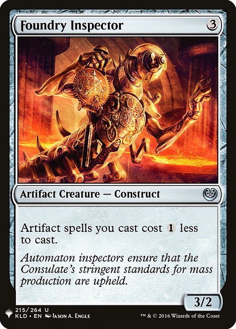 Artifact spells you cast cost {1} less to cast.