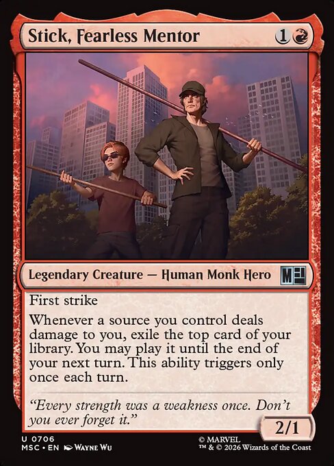 Stick, Fearless Mentor (Foil)