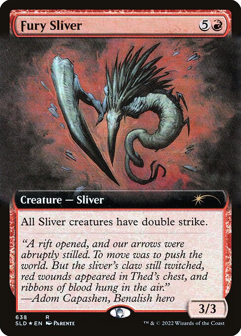 All Sliver creatures have double strike.