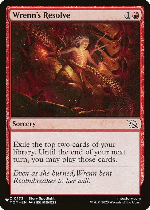 Exile the top two cards of your library. Until the end of your next turn, you may play those cards.