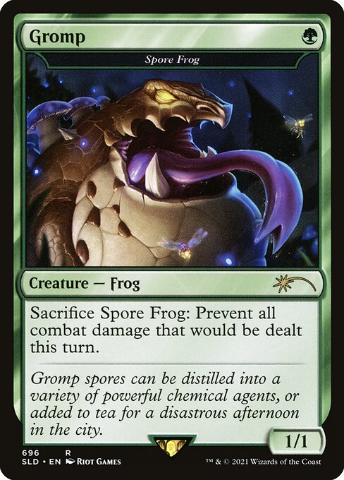 Sacrifice Spore Frog: Prevent all combat damage that would be dealt this turn.