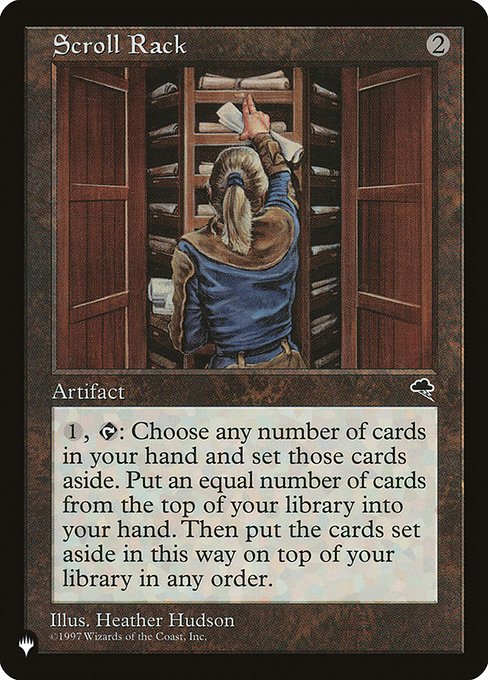 {1}, {T}: Exile any number of cards from your hand face down. Put that many cards from the top of your library into your hand. Then look at the exiled cards and put them on top of your library in any order.