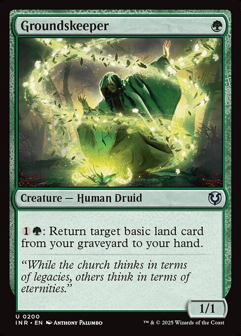 {1}{G}: Return target basic land card from your graveyard to your hand.