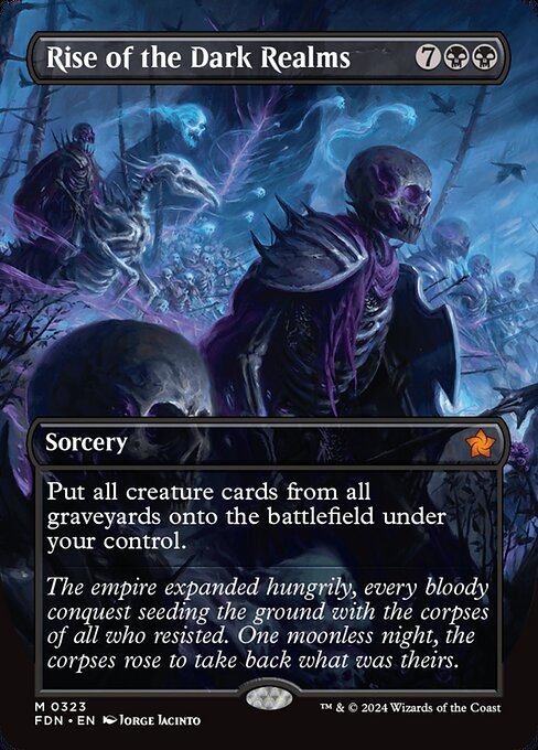 Put all creature cards from all graveyards onto the battlefield under your control.