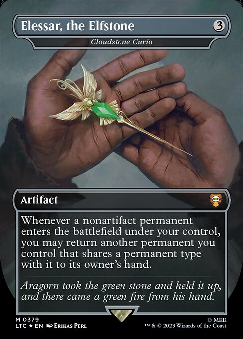 Whenever a nonartifact permanent you control enters, you may return another permanent you control that shares a permanent type with it to its owner's hand.