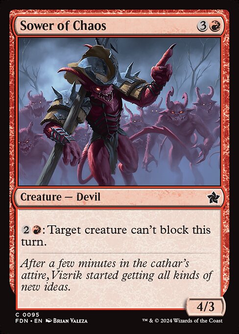 {2}{R}: Target creature can't block this turn.