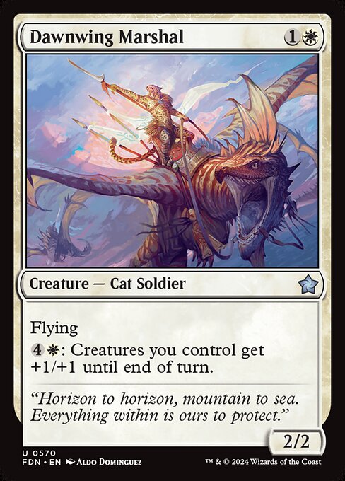 Flying
{4}{W}: Creatures you control get +1/+1 until end of turn.