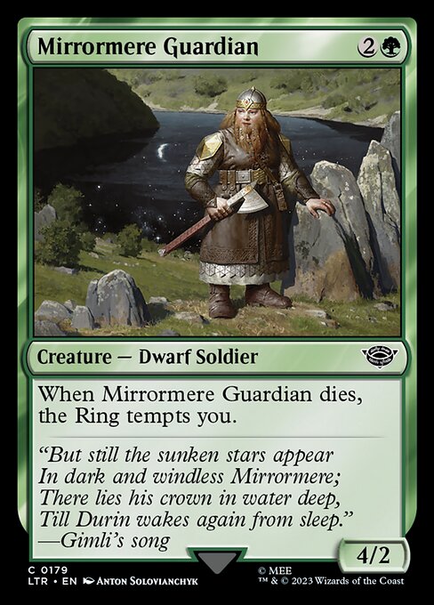 When Mirrormere Guardian dies, the Ring tempts you.