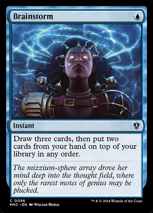 Draw three cards, then put two cards from your hand on top of your library in any order.