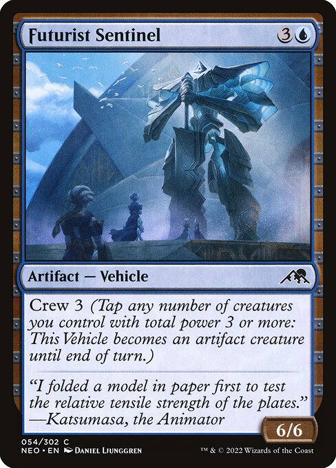 Crew 3 (Tap any number of creatures you control with total power 3 or more: This Vehicle becomes an artifact creature until end of turn.)