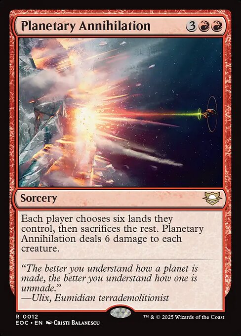 Planetary Annihilation (Foil)