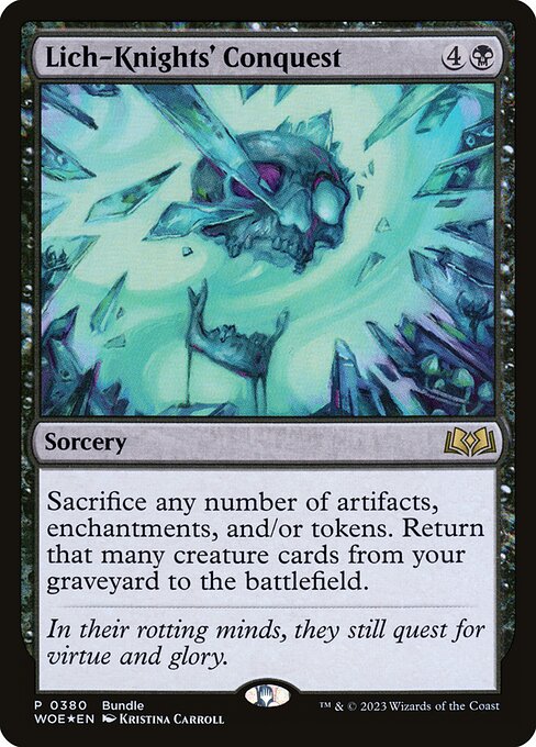 Sacrifice any number of artifacts, enchantments, and/or tokens. Return that many creature cards from your graveyard to the battlefield.