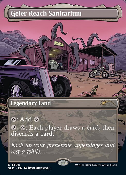 {T}: Add {C}.
{2}, {T}: Each player draws a card, then discards a card.