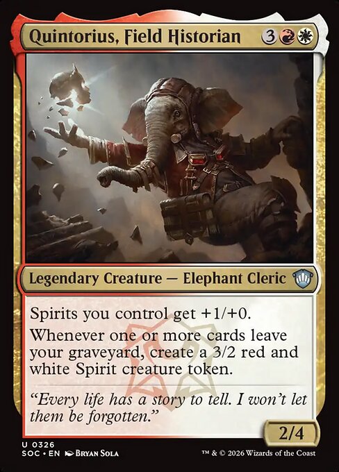 Quintorius, Field Historian (Foil)