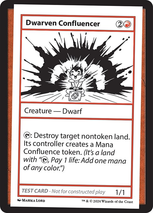 {T}: Destroy target nontoken land. Its controller creates a Mana Confluence token. (It's a land with "{T}, Pay 1 life: Add one mana of any color.")