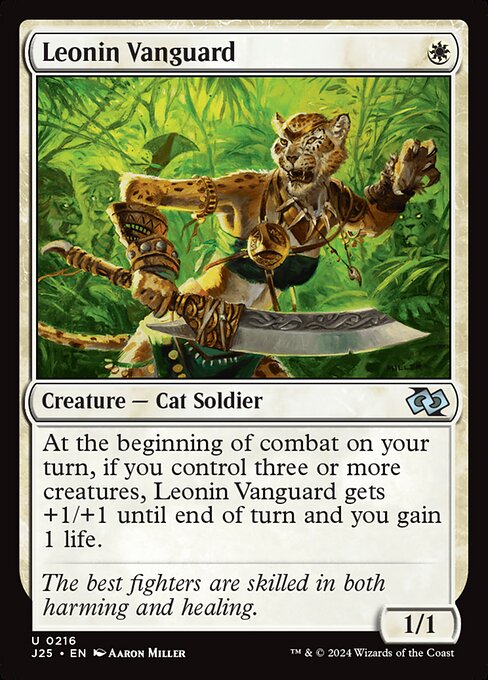 At the beginning of combat on your turn, if you control three or more creatures, this creature gets +1/+1 until end of turn and you gain 1 life.