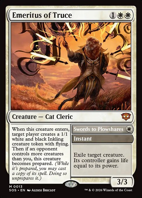Emeritus of Truce // Swords to Plowshares (Foil)