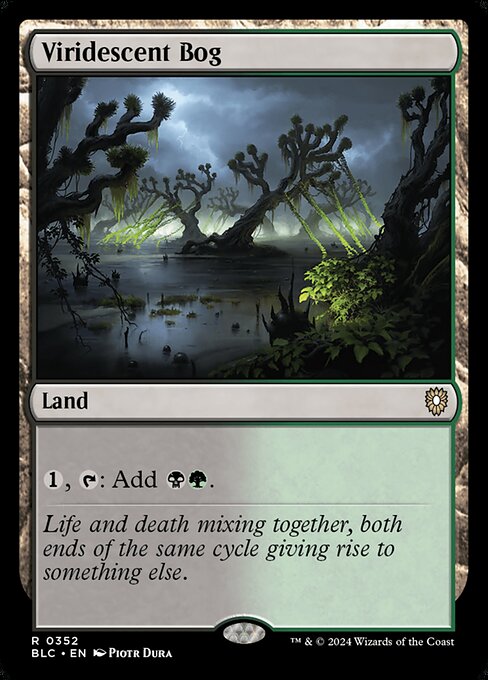 {1}, {T}: Add {B}{G}.