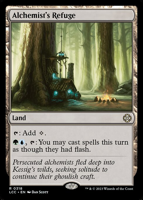 {T}: Add {C}.
{G}{U}, {T}: You may cast spells this turn as though they had flash.