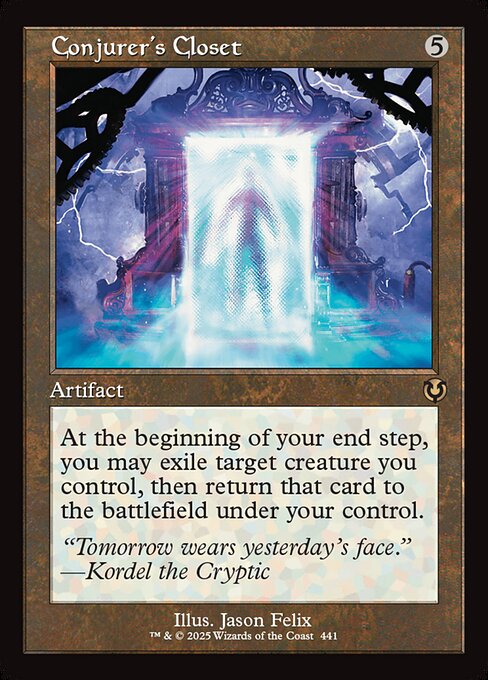 At the beginning of your end step, you may exile target creature you control, then return that card to the battlefield under your control.