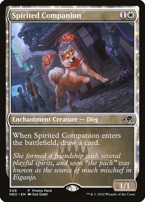 When Spirited Companion enters the battlefield, draw a card.