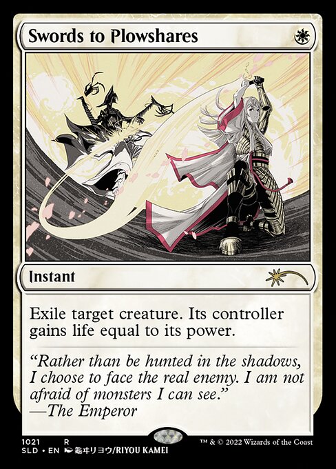 Exile target creature. Its controller gains life equal to its power.