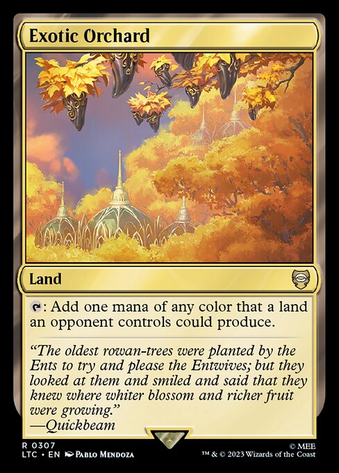 {T}: Add one mana of any color that a land an opponent controls could produce.