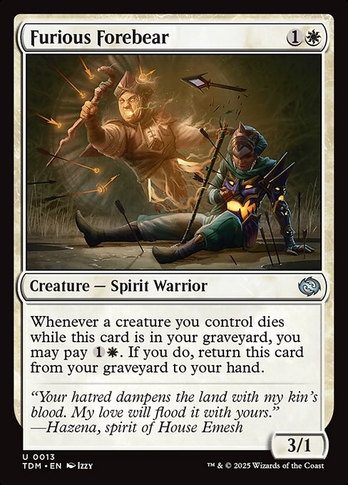 Whenever a creature you control dies while this card is in your graveyard, you may pay {1}{W}. If you do, return this card from your graveyard to your hand.