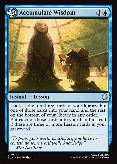 Accumulate Wisdom