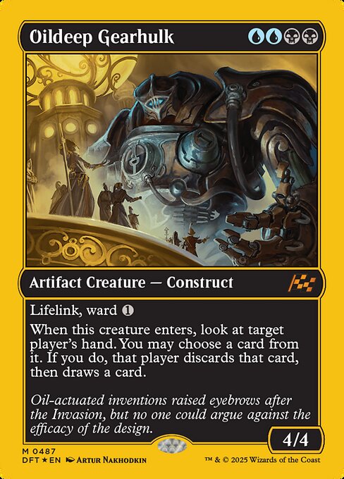 Lifelink, ward {1}
When this creature enters, look at target player's hand. You may choose a card from it. If you do, that player discards that card, then draws a card.