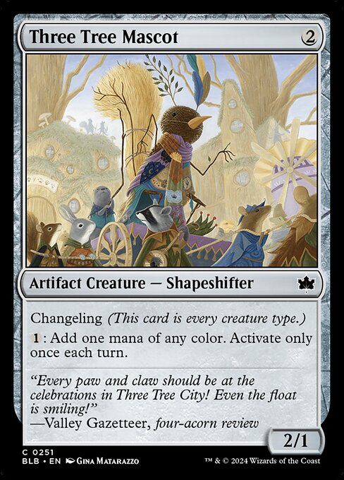 Changeling (This card is every creature type.)
{1}: Add one mana of any color. Activate only once each turn.